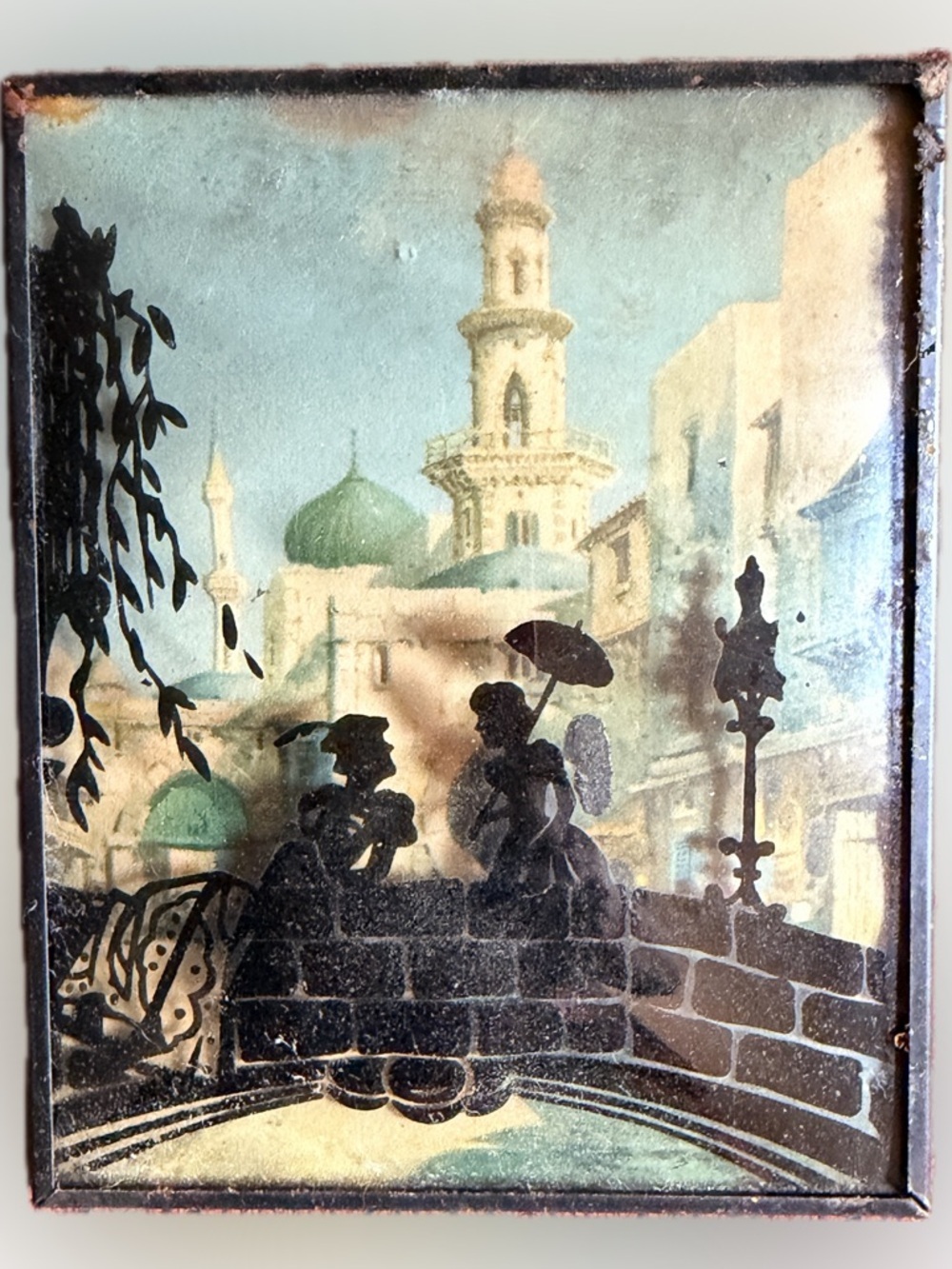 Vintage Framed Silhouette Print